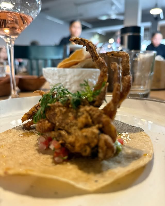 Tacos de jaiba suave de Nicos