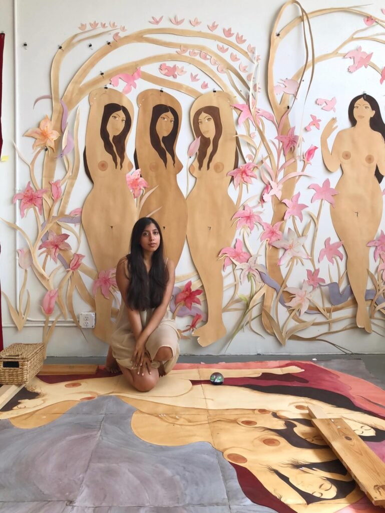 La artista Hiba Schahbaz