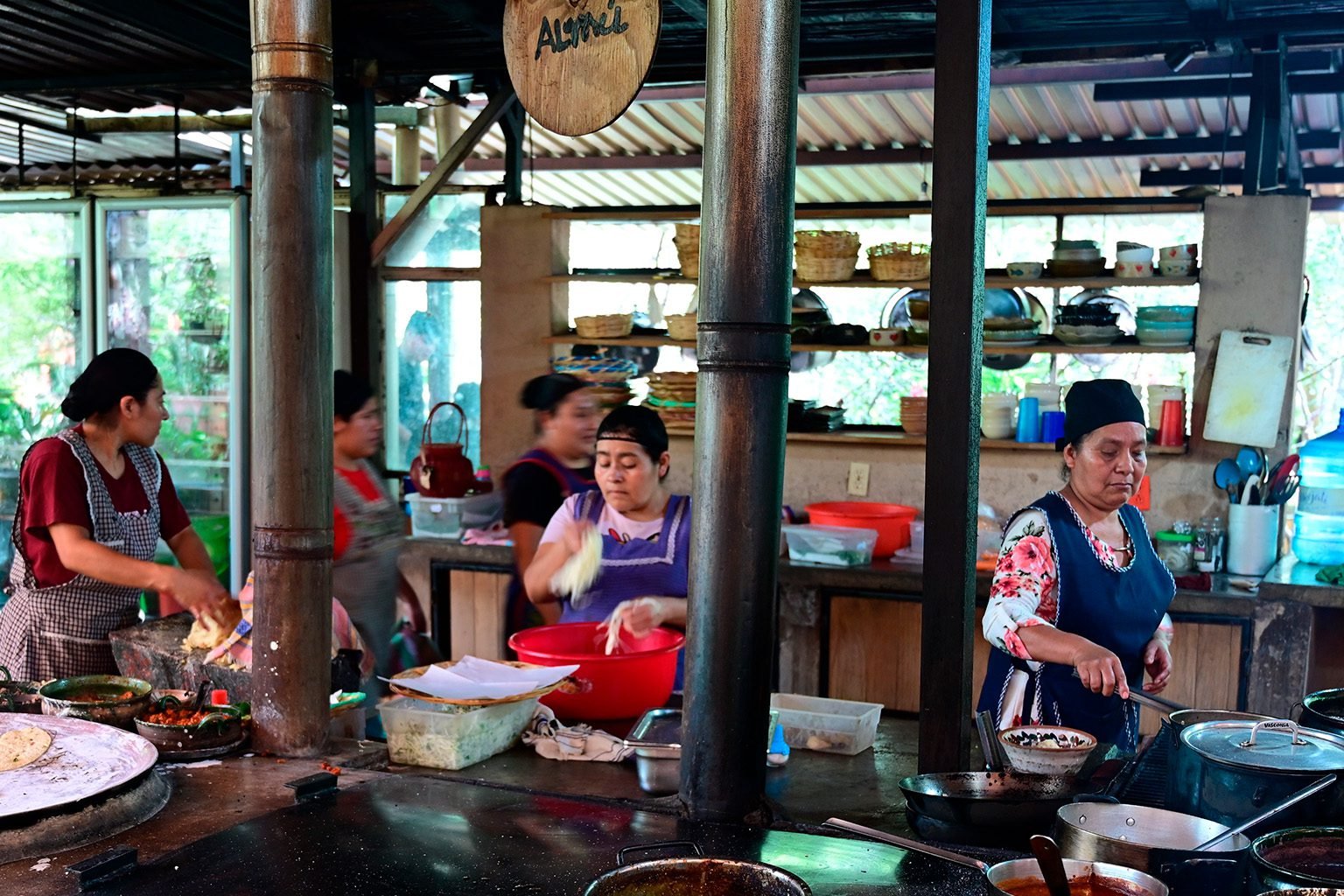 Cocina de Almú en San Martín Tilcajete, Oaxaca