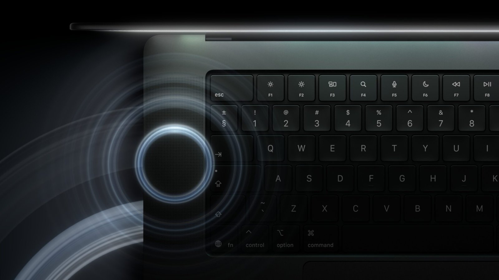 Sistema de audio de seis bocinas de la nueva Apple MacBook Pro con pantalla PROLED XDR