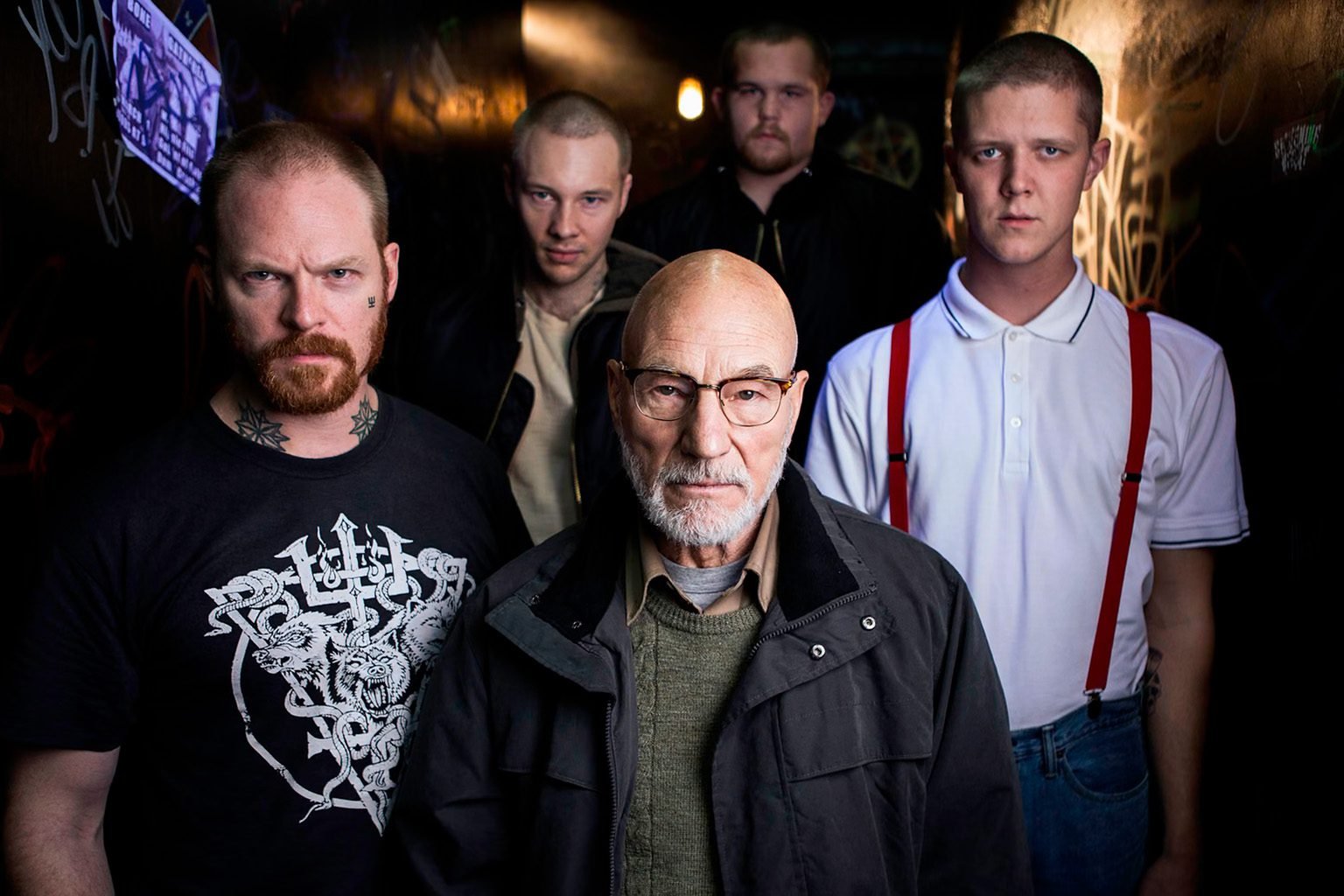 Patrick Stewart en la película Green Room